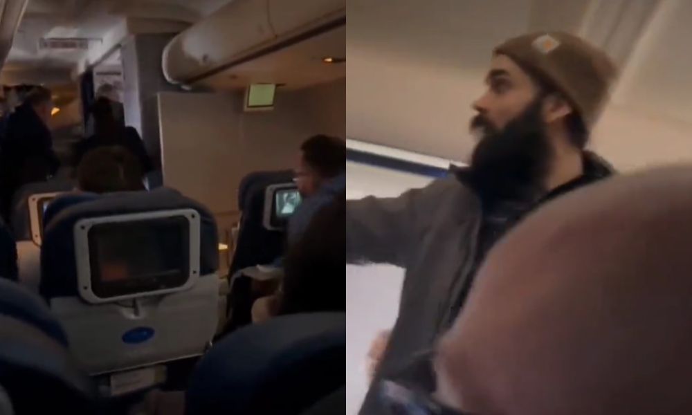 Homem tenta abrir porta de avião durante o voo e ameaça passageiros: ‘Vou matar todos’
