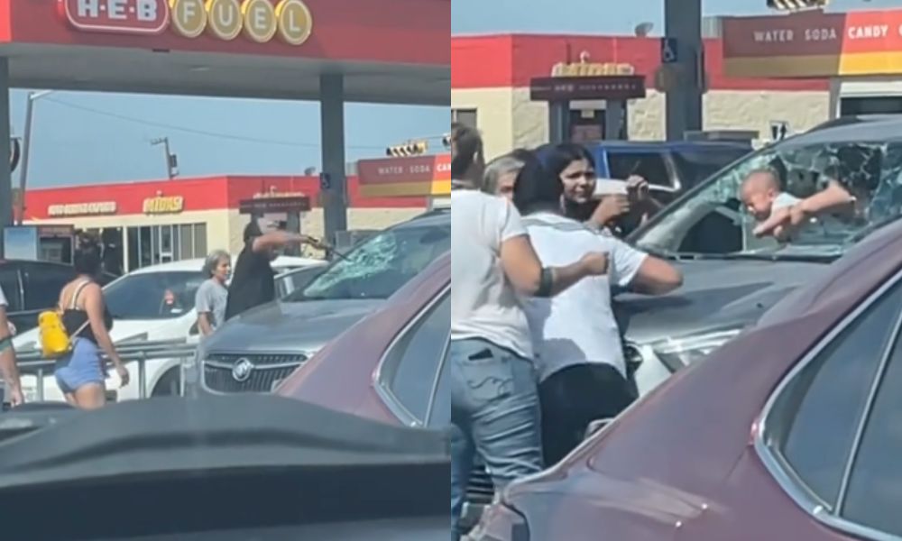 Pai destrói para-brisa para resgatar filho que ficou preso dentro do carro nos EUA sob calor de 40ºC; veja vídeo