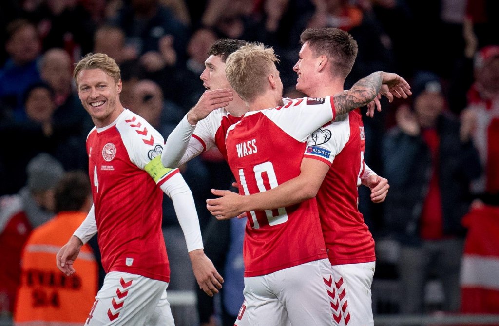 Dinamarca vence a Áustria e garante vaga para a Copa do Mundo de 2022