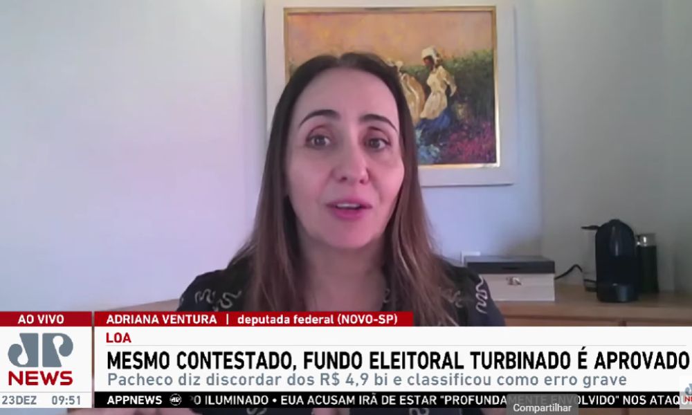 Adriana Ventura diz que Fundo Eleitoral de R$ 4,9 bi é ‘inadmissível’ e defende volta do financiamento privado