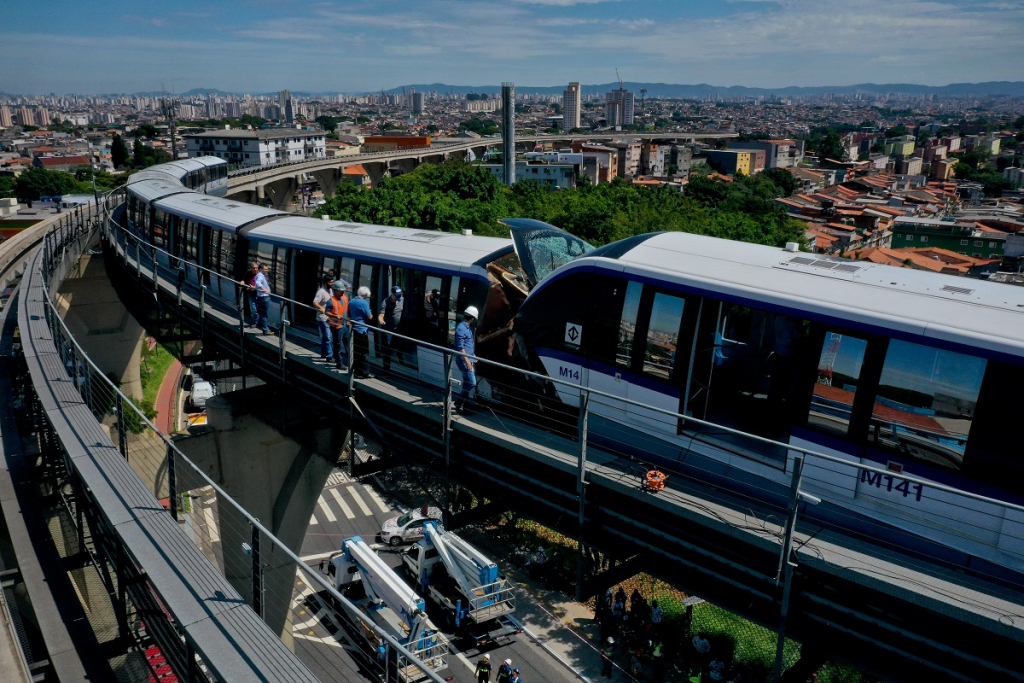 Um dia após acidente, Monotrilho de São Paulo tem nova colisão entre trens