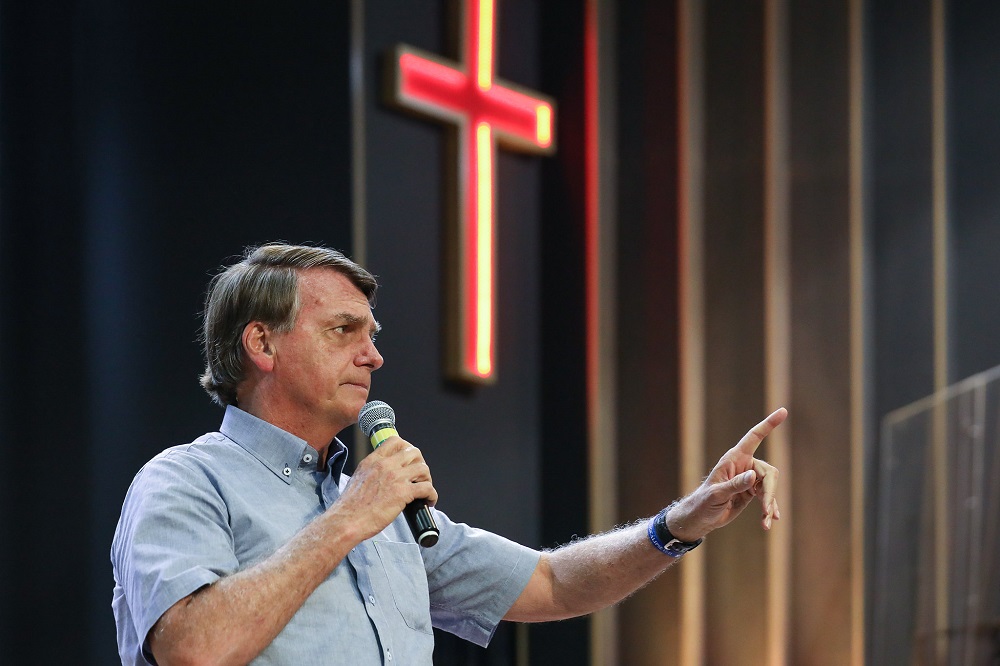 Antes da convenção partidária, Bolsonaro critica comunismo e defende liberdade religiosa