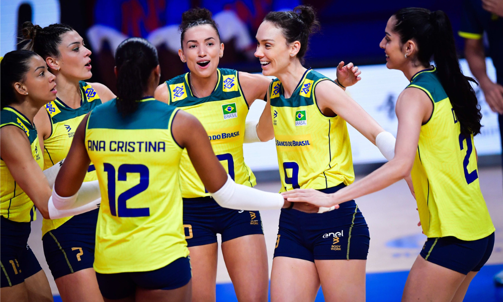 Brasil vence Itália na Liga das Nações de Vôlei Feminino 