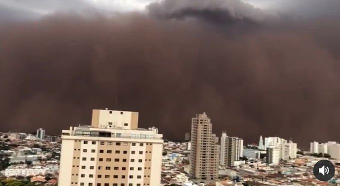 Nova tempestade de poeira atinge cidades do interior de São Paulo