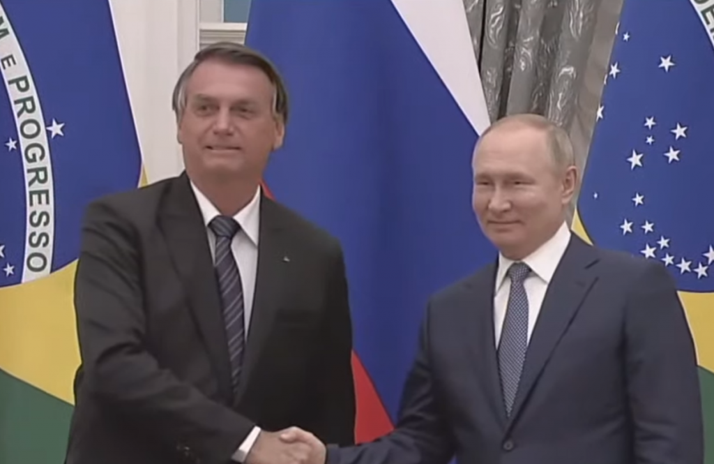 Putin agradece a Bolsonaro pelo ‘trabalho em conjunto’ e lamenta tragédia de Petrópolis